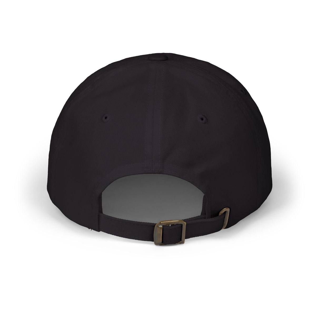 Unity, Not Conformity dad cap, black, back view with strap